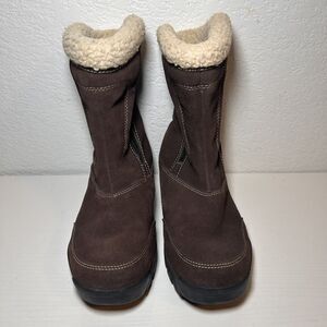 Women’s SOREL Zip Waterfall Winter Boots Dark Brown Size US 7.5 / EURO 38.5